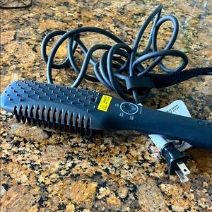 Ikoo e-styler pro metallic ceramic heating curl straighten smooth waves brush